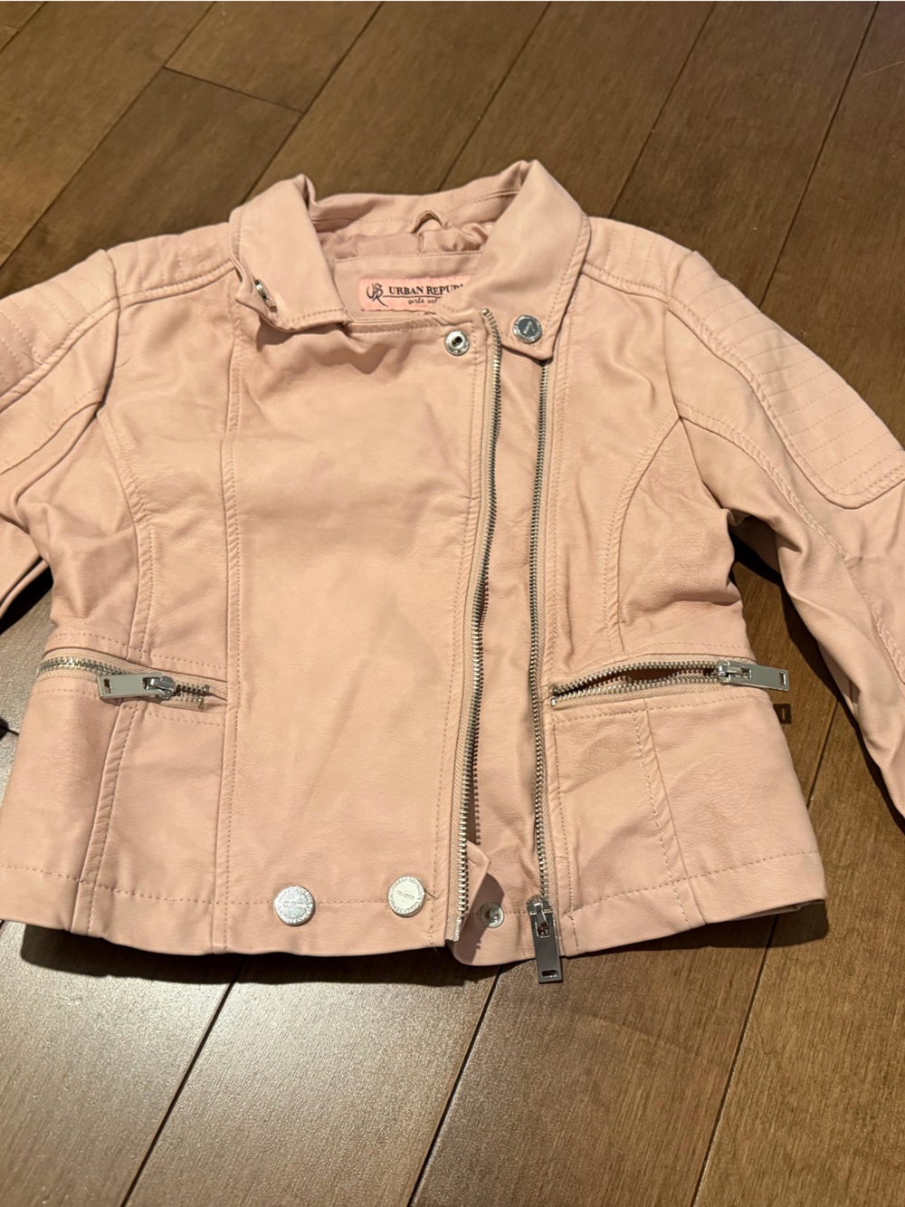 Urban Republic Blush Pink Faux Leather Jacket